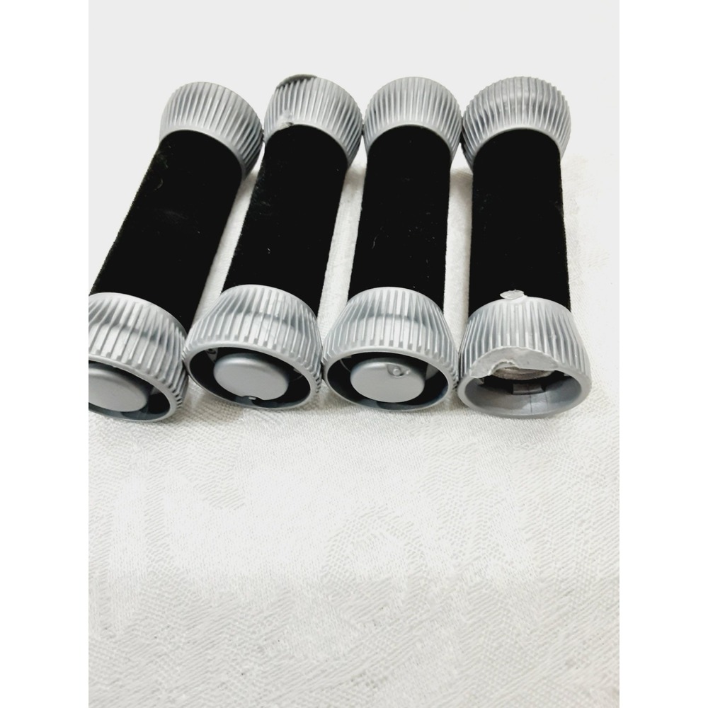 Remington Hot Rollers Set Of 4 REPLACEMENT CURLERS CLIPS H5600 Black 2.5 barrel